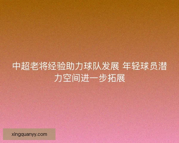 中超老将经验助力球队发展 年轻球员潜力空间进一步拓展